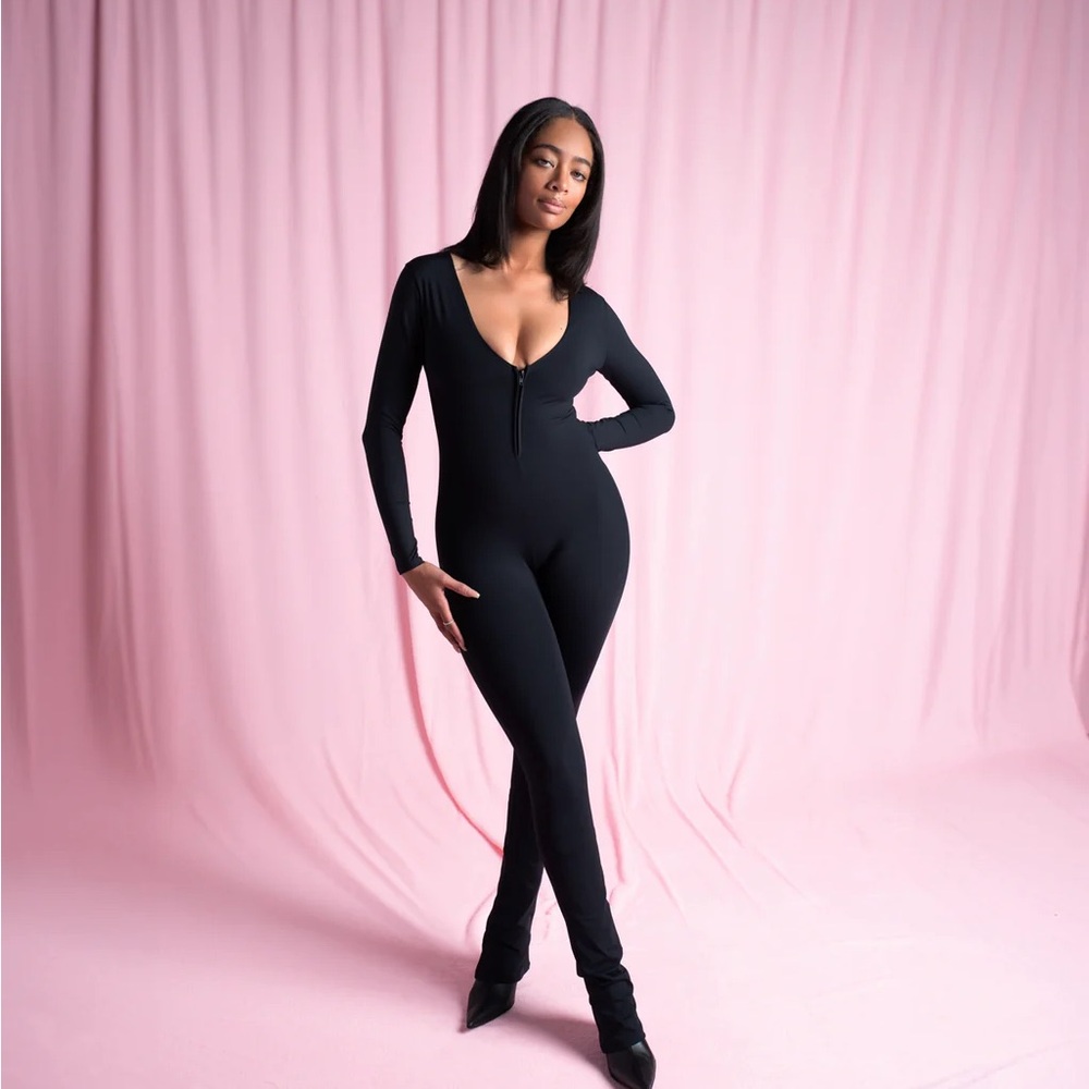 STRIPT Black Long Sleeve Jumpsuit